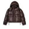 Brown Parka Puffer Jacket