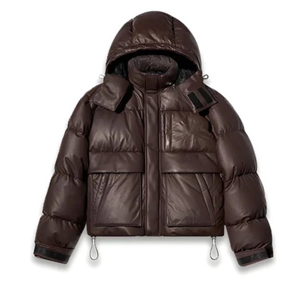 Brown Parka Puffer Jacket