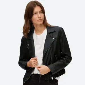 Femme Motorcycle Biker Leather Jacket