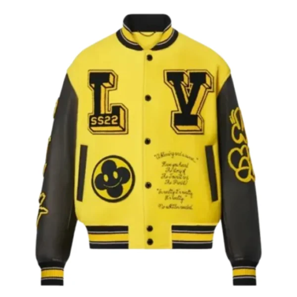 Louis Vuitton Yellow Varsity Jacket