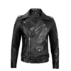 Men’s Black Moto Leather Jacket