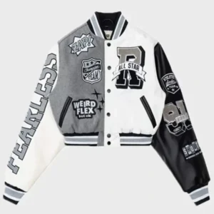 All Star Crop Varsity Jacket