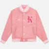 Barbie Pink Varsity Jacket