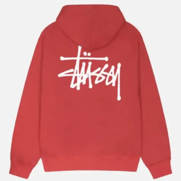 Basic Stussy Red Hoodie