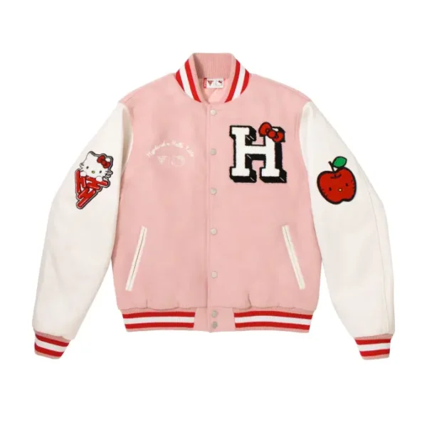 Hello Kitty Apples H Letterman Jacket