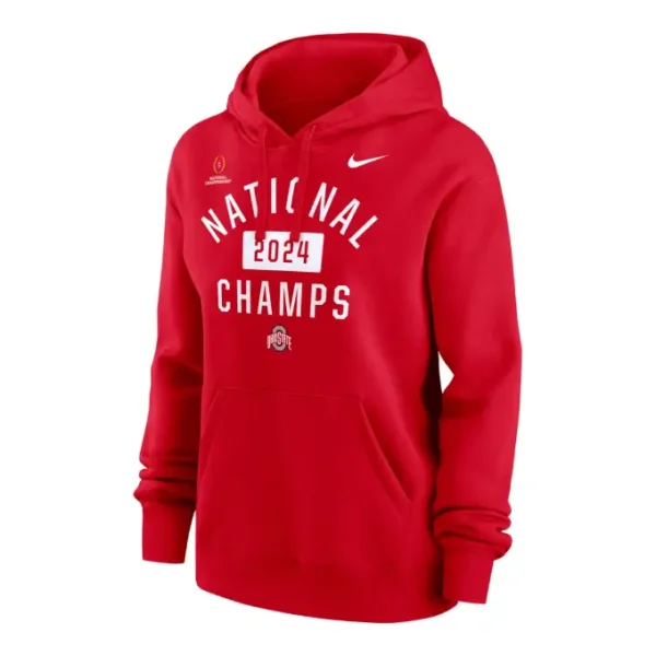 Ohio State National Championship 2024 Red Hoodie