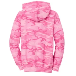 Pink Camo Pullover Hoodie