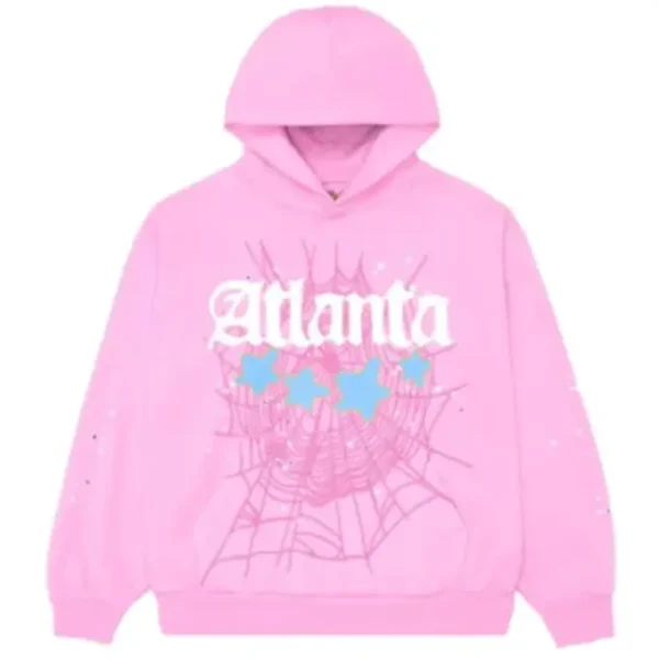 Sp5der Atlanta Pink Hoodie