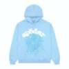 Sp5der Sky Blue Hoodie