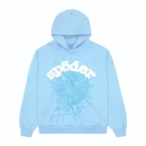 Sp5der Sky Blue Hoodie