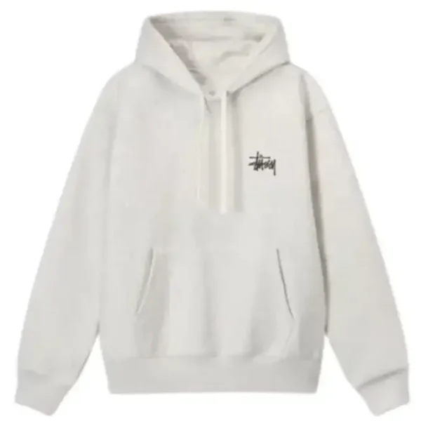 Stussy Basic Grey Pullover Hoodie