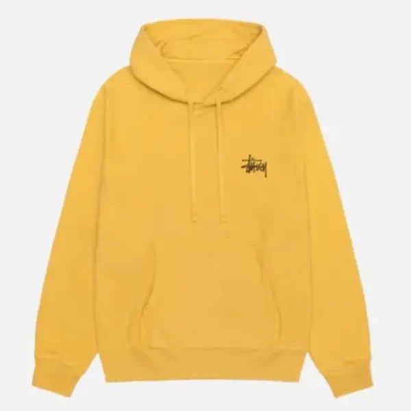 Stussy Basic Yellow Hoodie