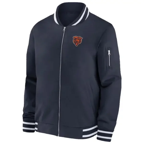 Thomas Brown Chicago Bears Bomber Jacket Front