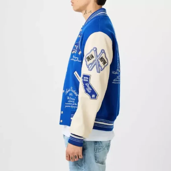 Unisex Amiri Dream Team Appliquéd Varsity Jacket