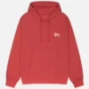 Unisex Basic Stussy Red Hoodie