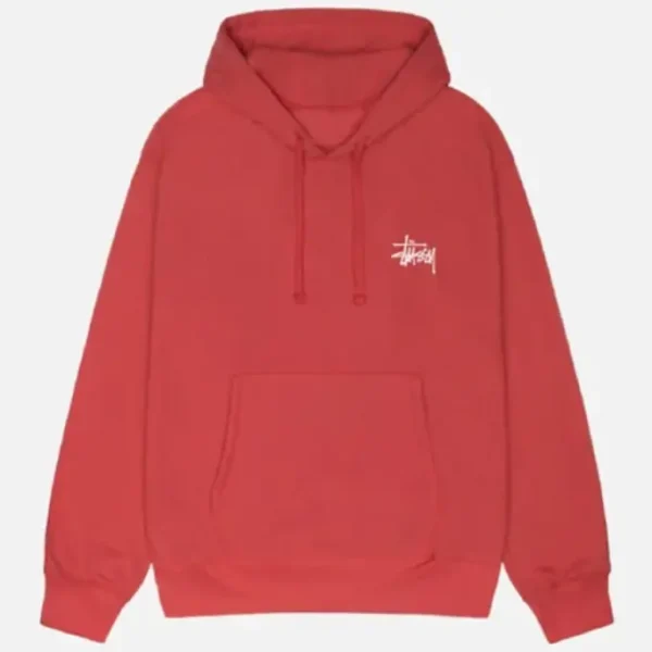 Unisex Basic Stussy Red Hoodie