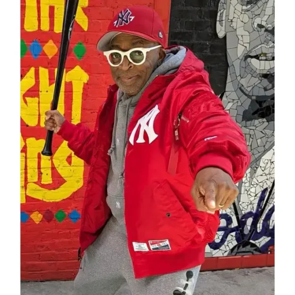 Spike Lee New York Yankees Red Bomber Jacket