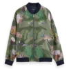 All American S07 E07 Green Printed Bomber Jacket (1)