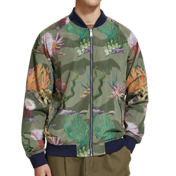 All American S07 Sea Life Printed Bomber Jacket