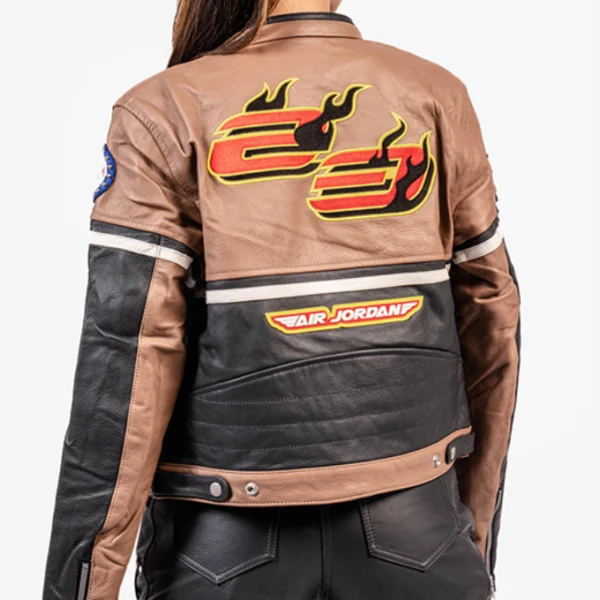 Cactus Jack Brown Leather Jacket