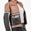 Travis Cactus Jack Brown Leather Jacket