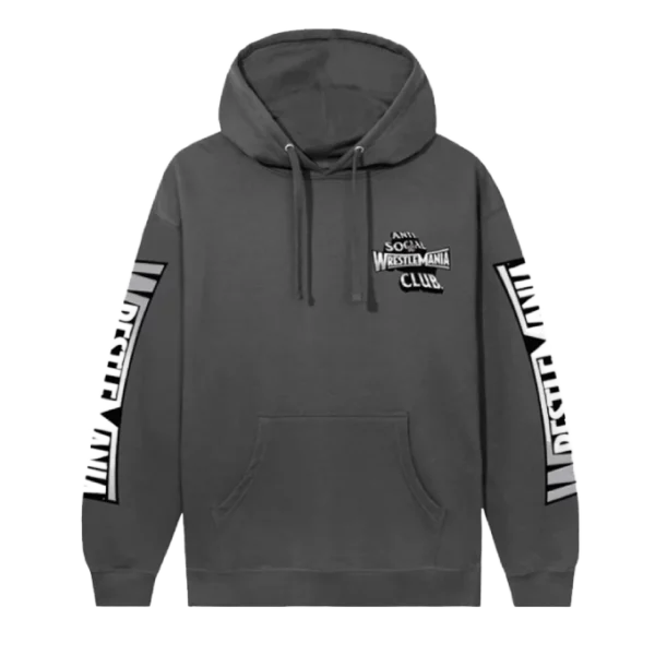 ASSC Anti Social Social Club x WWE Wrestlemania Grey Hoodie
