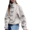 Chinese New Year Suede Leather White Jacket (1)