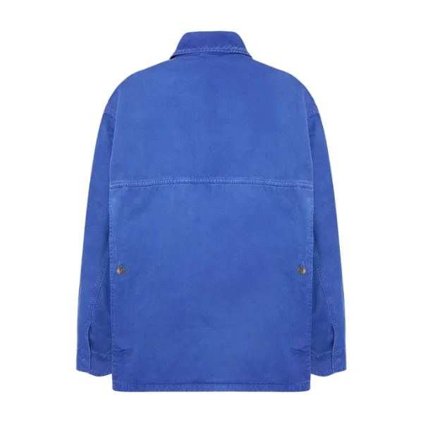 Harry Styles Out in London Jacket Blue