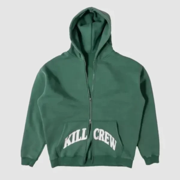Kill Crew Zip-Up Hoodie Green