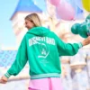 Women Disneyland Varsity Green Hoodie