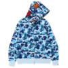Bape Blue Hoodie