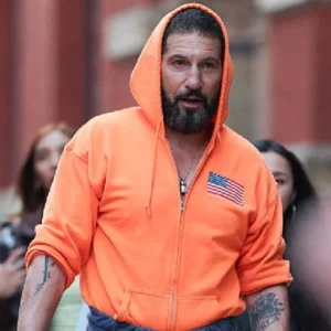 Jon Bernthal USA Flag Orange Hoodie
