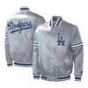 Los Angeles Dodgers Slider Gray Satin Jacket