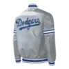 Los Angeles Gray Satin Jacket