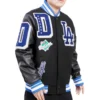 Magic Johnson Los Angeles Dodgers Varsity Black Jacket