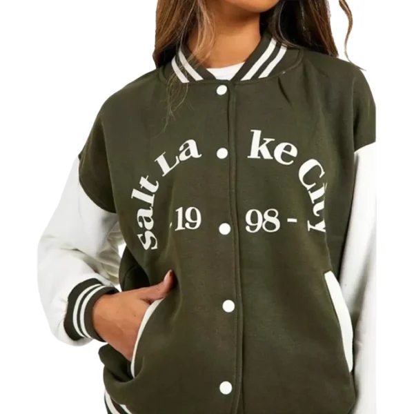 Salt Lake Colour Block Bomber Jacket