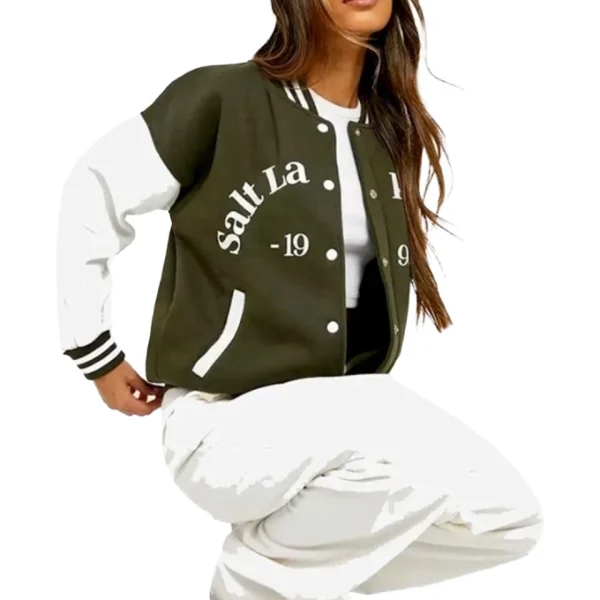 Salt Lake Colour Block Varsity Jacket