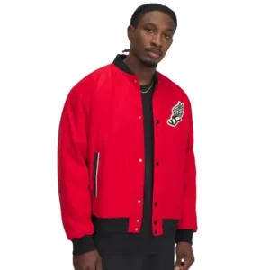 Steph Curry Red Varsity Jacket