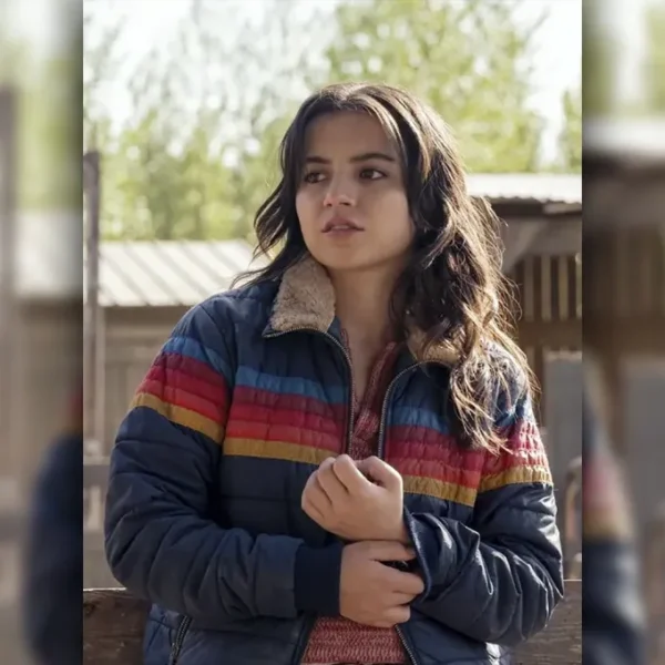 The Last Of Us Season 02 Isabela Merced Dina 5 Stripe Puffer Jacket