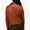 The Today Show 2025 Laura Jarrett Brown Leather Jacket