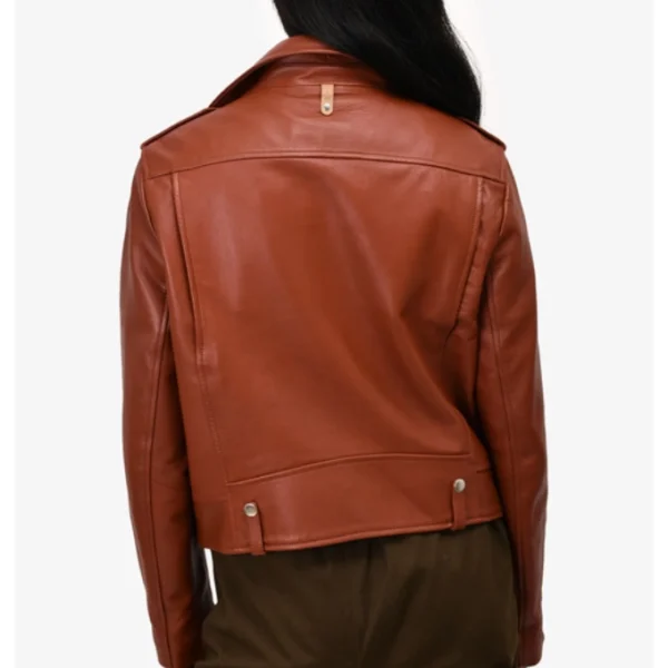The Today Show 2025 Laura Jarrett Brown Leather Jacket
