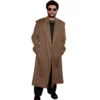 The Weeknd NY Premiere Hurry Up Tomorrow Brown Coat